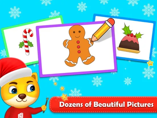 Christmas Coloring Book Games: iOS store screenshot 2