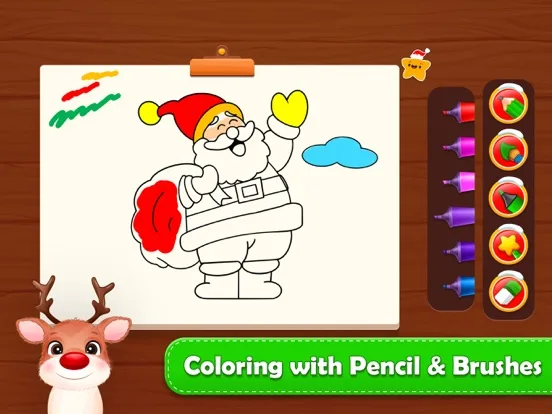 Christmas Coloring Book Games: iOS store screenshot 3