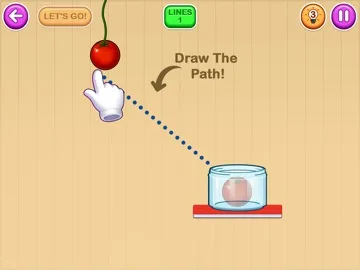 Draw the Lines - Fruit Drop: iOS store screenshot 1