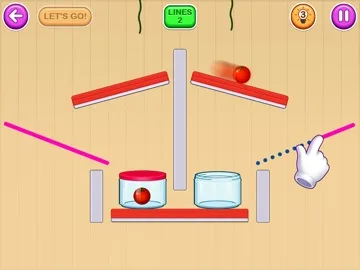 Draw the Lines - Fruit Drop: iOS store screenshot 2