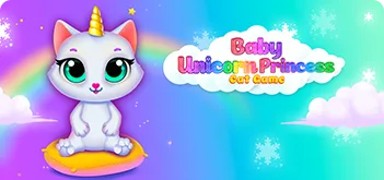Unicorn Cat Princess Baby Game game artwork